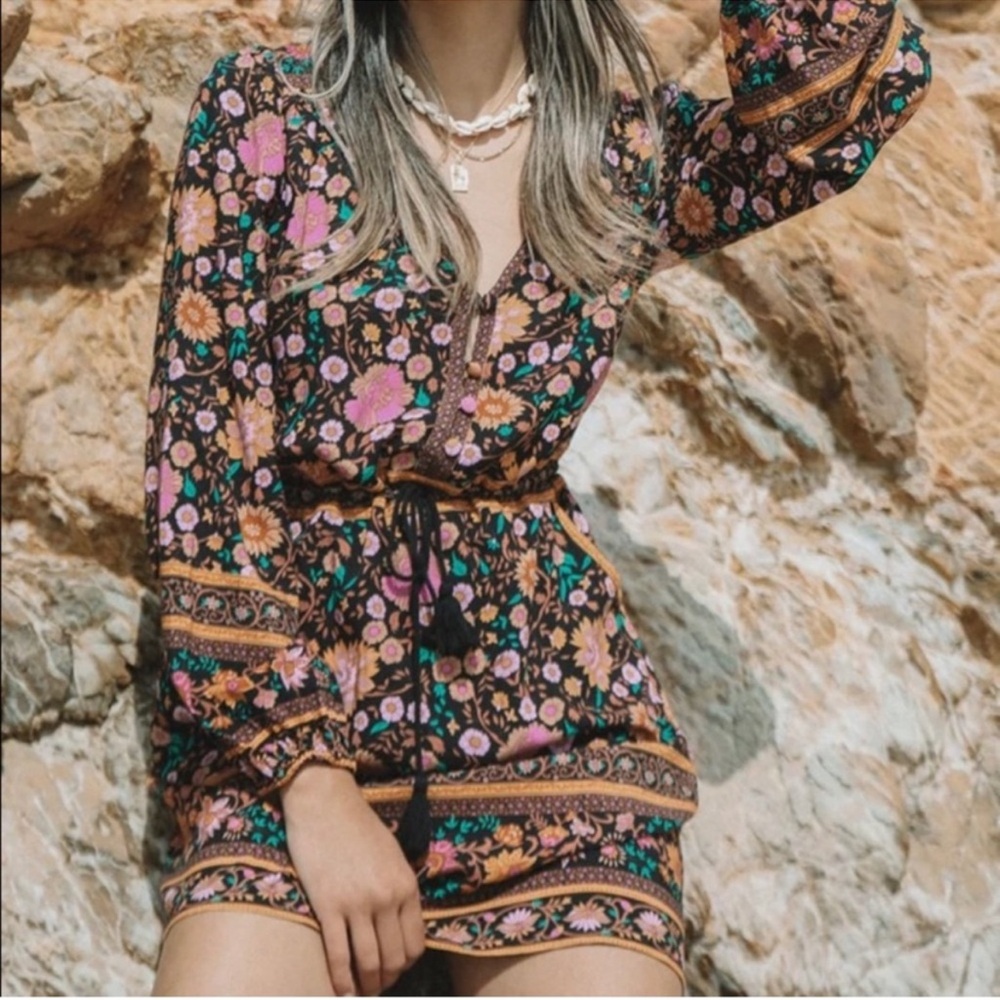RARE Spell & The Gypsy Collective Folktown Playdress Winter Garden Size Large